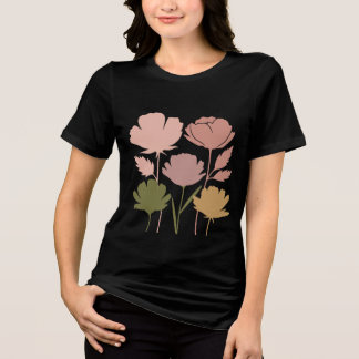 Boheemse Bloemen T-shirt - Earth Tone Flowers