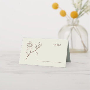 Boheemse Bloemen Trouwtafel Place Card