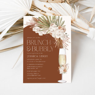 Boheemse Bloemen & Veren Brunch & Bubbly Kaart