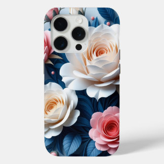 Boheemse Bloemenkunst Tough Perfect Gift iPhone 15 Pro Case