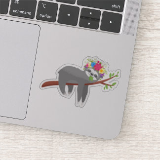  Boheemse bloemluiaard Sticker