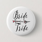 Boheemse Bruid Tribe met Hartpijl Ronde Button 5,7 Cm (Voorkant)