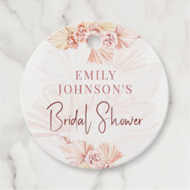 Boheemse Bruiloft Bridal Shower Boho Pampas Gras B Bedankjes Labels