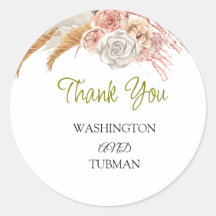 Boheemse bruiloft gunst klassieke rondes