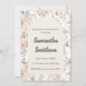 Boheemse bruiloft, Vrijgezellenfeest, Baby shower Kaart (Voorkant)