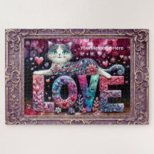 Boheemse charmante katten legpuzzel