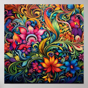 Boheemse decor wandtapijt print