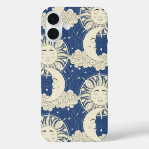 Boheemse dromen blauw iPhone 16 plus hoesje