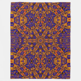 Boheemse elektrische vergeet-me-noten 1 bloempatro fleece deken