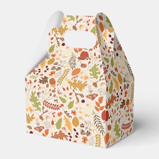 Boheemse Gedroogde Rustieke Bloemen Herfst Herfste Bedankdoosjes (Achterkant)