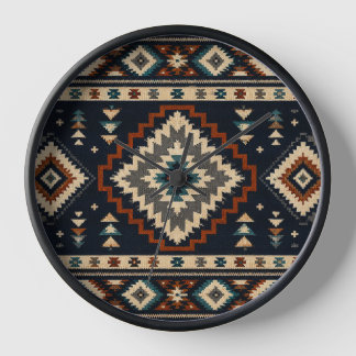 Boheemse Geometrische Wandklok