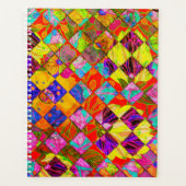 Boheemse geruite bloem planner (Voorkant)