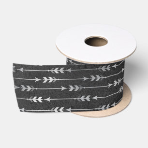 Boheemse Grijze Pijlstreep Abstracte Stijl Lint