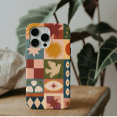 Boheemse hemelse lappendeken met mystieke symbolen Case-Mate iPhone case