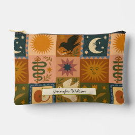 Boheemse hemelse lappendeken met mystieke symbolen etui