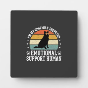 Boheemse Herdershond Emotionele Ondersteuning Mens Fotoplaat