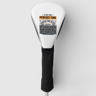 Boheemse Herdershond Vintage Hondenliefhebber Typo Golfheadcover