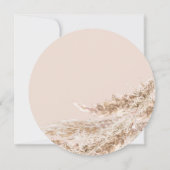 Boheemse Herfst Pampas Grass Save The Date (Achterkant)