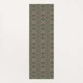 Boheemse herfstbladgroen naadloos patroon yogamat (Achterkant)