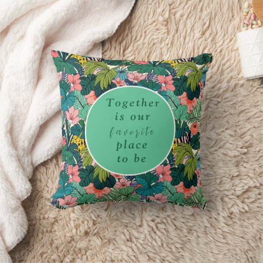 Boheemse Hibiscus Bruiloft Kussen (Deken)
