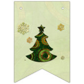 Boheemse kerstboom feest vlaggetjes (Eerste vlag)