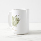 Boheemse Kerstmis Waterverf Gift Koffiemok (Voorkant links)