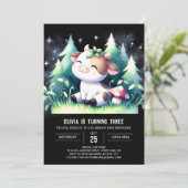 Boheemse kinderen Koe Verjaardag Kaart (Staand voorkant)