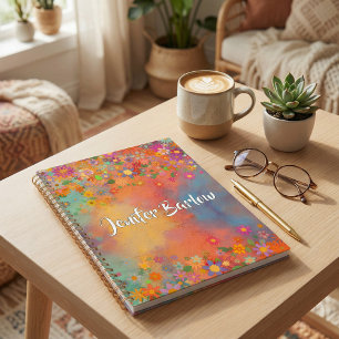 Boheemse kleurrijke bloemrijke whimische Planner