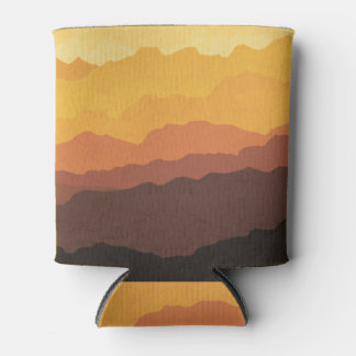 Boheemse kunst aan de muur, pastelberg. blikjeskoeler