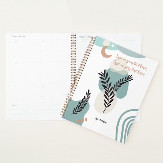 Boheemse leraar waardering Modern gebruik Planner (Display)