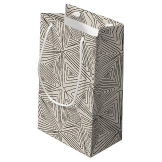 Boheemse Lijn Geometrie Patroon Klein Cadeauzakje