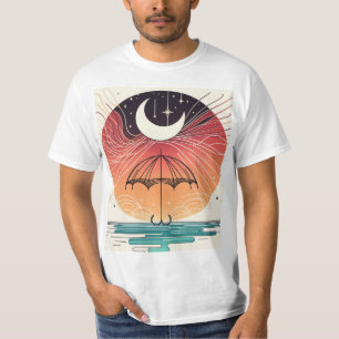 Boheemse maan en magische regen t-shirt