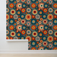 Boheemse Mandala-cirkels | Retro Folk Art Pattern