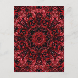 Boheemse Marokkaanse marokkaan Bourgondië Mandala Briefkaart