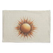 Boheemse mix van blauwgroen, magenta, paarse bloem kussensloop (Achterkant)