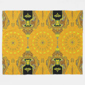 Boheemse paardenbloem in de zomer Gezellige Bloeme Fleece Deken (Voorkant (Horizontaal))