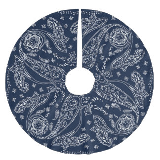 Boheemse Paisley Vintage Print Kerstboom Rok