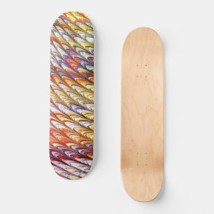 Boheemse Psychedelische Kleurrijke Golven Abstract Skateboard