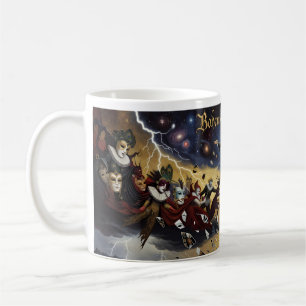 Boheemse Rapsodie Kosmische Masquerade Kunstmok Koffiemok