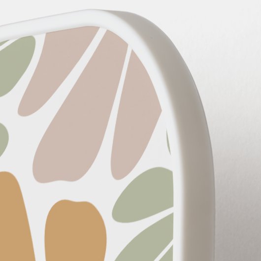 Boheemse Retro Groovy Bloemen Pickleball Paddle (Links Detail)