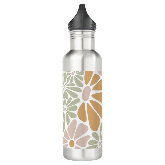 Boheemse Retro Groovy Bloemen Waterfles (Links)