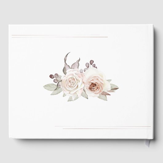 Boheemse Roos boog bruiloft Gastenboek (Achterkant)