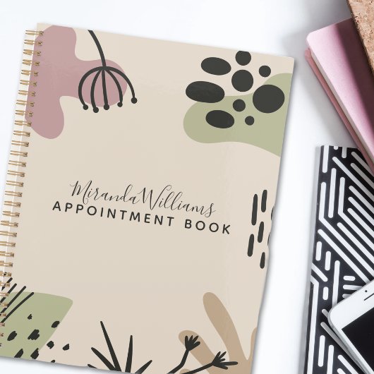 Boheemse rustige Abstracte afspraak Planner