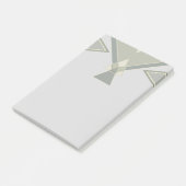 Boheemse stam geometrische | Grijs Douane Post-it® Notes (Schuin)