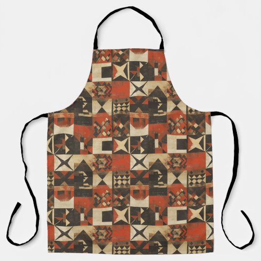 Boheemse stampatroon All-Over Print Schort (Voorkant)