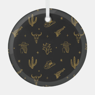 Boheemse symbolen: Westerne magie Glas Ornament