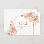 Boheemse Terracotta woestijn bruiloft bedankkaart (Voorkant / Achterkant)