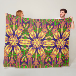 Boheemse Tuinbloem In De Zomer 3 Bloemen Fleece Deken