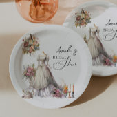 Boheemse Victoriaans bruidsjurk Tea Vrijgezellenfe Papieren Bordje