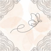Boheemse vlinder ontwerp op sticker (Voorkant)